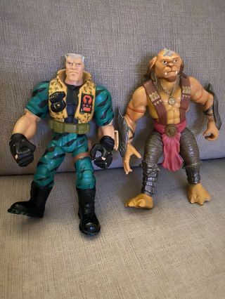 Set Of 2 Small Soldiers 6.  5” Chip Hazzard & Archer Action Figures Toys