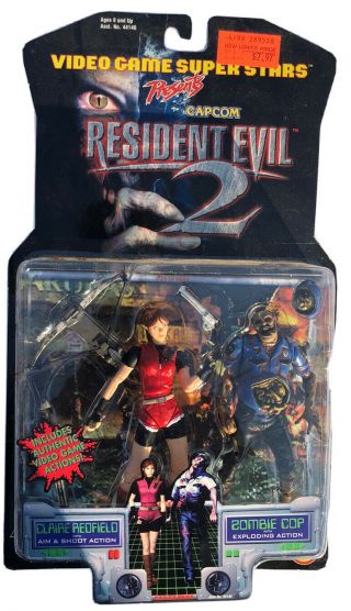 Toybiz Capcom Resident Evil Claire Redfield Zombie Cop Action Figure