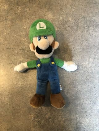Nintendo Mario Bros Wii Luigi Plush Doll 9” - 2