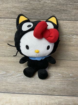 Hello Kitty Plush Dressed In A Cat Costume 12 Inches