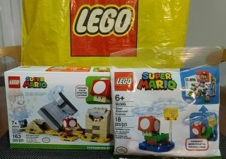 Lego Store Exclusive Mario 40414,  30385 Monty Mole,  Mushroom Surprise