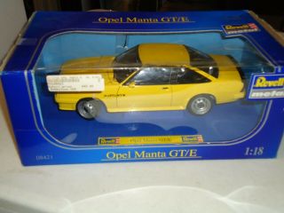 1/18 Revell Opel Manta Gt/e Yellow Car Box Worn