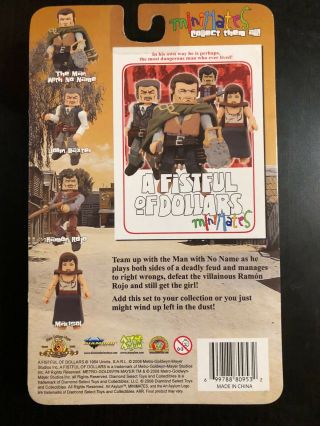 Minimates A Fistful of Dollars Toy Action Figure 2008 Clint Eastwood Western 2