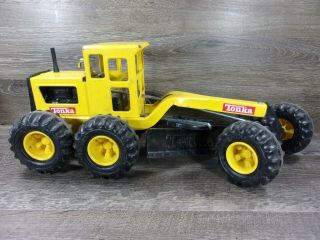 Vintage Tonka Yellow Road Grader Heavy Equip Construction Toy 17 " Metal