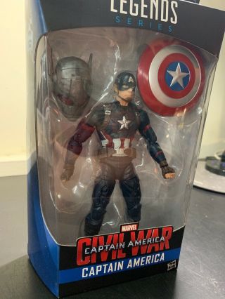 Marvel Legends Civil War Captain America With Baf Giant Man -