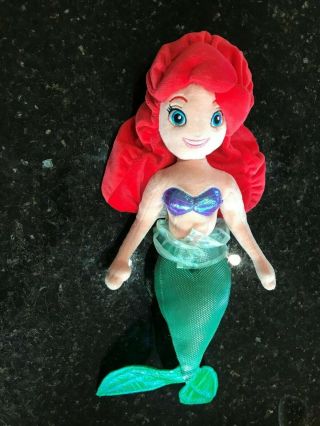 Disney The Little Mermaid Ariel Doll Plush Toy Stuffed Animal Euc Princess 18 "