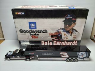 1999 Dale Earnhardt Sr 3 Goodwrench Plus/sign Dually W/trailer 1:64 Action Mib