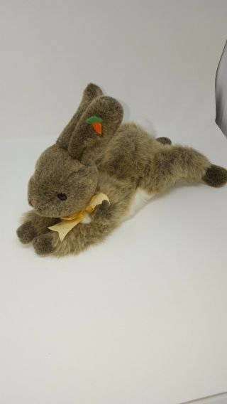 Easter Bunny 14 " Laying Down Bunny Rabbit Looks Almost Real Plush Stuffed Animal