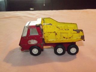 Vintage Toy Truck 1960 - 70s Tonka Mini Yellow /red Dump Truck