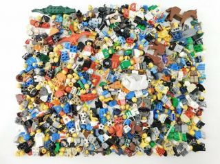 1.  8 Lbs Lego Miscellaneous Minifigures Bulk Box