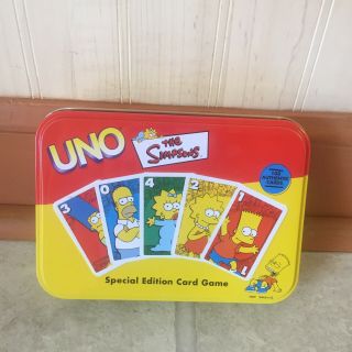 The Simpsons Uno Special Edition Deluxe Collector Tin 2001