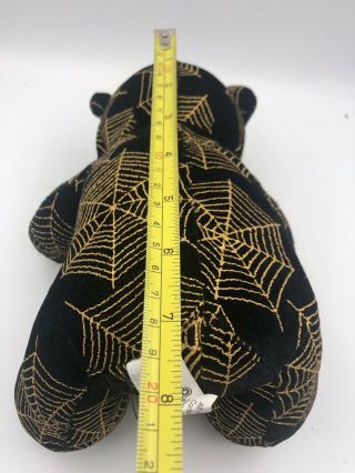 Black Bear Halloween Spider Web Gold Design by Toy Factory - 9 