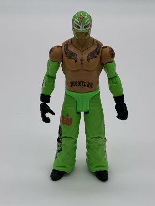 Rey Mysterio - Wwe - (2011) Mattel - Wrestling Action Figure - (green) - (6.  5in)
