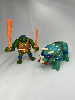 Cave - Turtle Leo Tmnt Vintage Action Figure Playmates 1993 Teenage Mutant Ninja