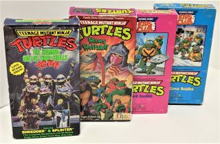 Teenage Mutant Ninja Turtles Bundle Animated And Live Action Vhs