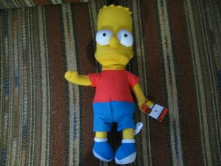 14 " Plush Bart Simpson Doll,  From The Simpsons,