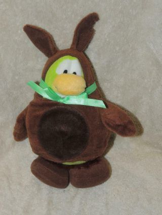Disney Club Penguin Chocolate Bunny Plush Stuffed Toy 8 " No Tags Or Code