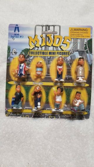 2002 Homies Mijos Complete Set Of 8 Series 3 Figures - Blister Card Rare