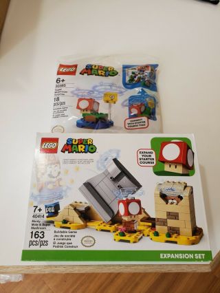 Lego 40414 Mario Monty Mole & Mushroom Exclusive Set,  Lego 30385
