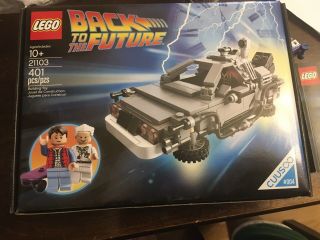 Lego Ideas 21103 The Delorean From Back To The Future Retired Complete Set