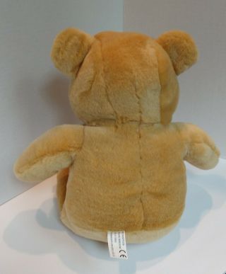 Concepts Sitting Golden Teddy Bear Stuffed Plush Red Bow Tie Gift 11.  5 