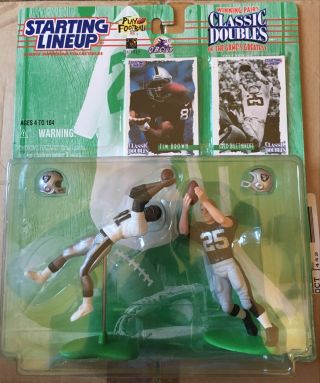 1997 T.  Brown/f Biletnikoff Classic Double Starting Lineup With 2 Football Cards