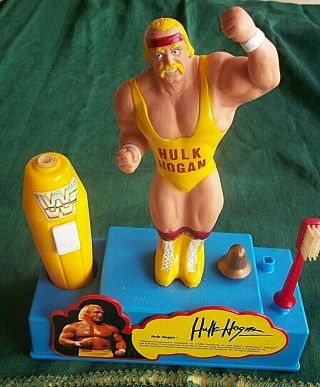 Wwf Hulk Hogan Battery Operated Talking Toothbrush 1990