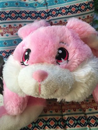 Dan Dee Collectors Choice Bunny Rabbit Pillow - Pink/white Big 24 " Floppy Pillow