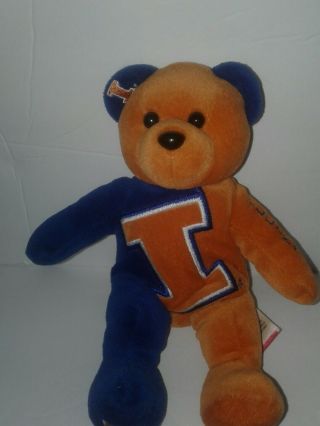 Illini Illinois College Limited Treasures Bear Plush Stuffed Animal 9 " Tall