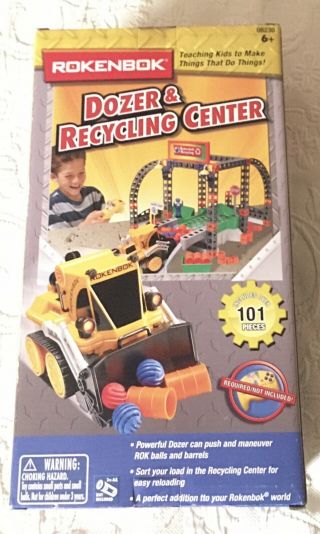 Rokenbok Dozer And Recycling Set Construction Building Toy Remote Not