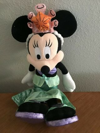 Disney Parks Minnie Mouse Plush Doll Ariel The Little Mermaid Princess 11”
