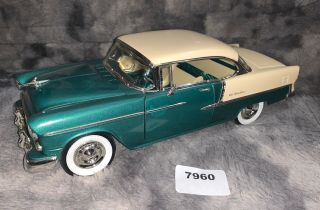 Ertl 1955 Chevy Bel Air Hardtop Green 1:18 Die - Cast Car American Muscle Rare