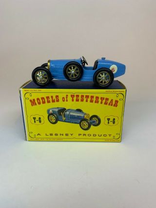 Vintage Lesney Matchbox Models Of Yesteryear Y - 6 Bugatti Made In England