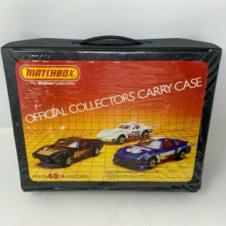 Vintage 1983 Official Matchbox Collectors Carry Case Holds 48 Diecast Hot Wheels