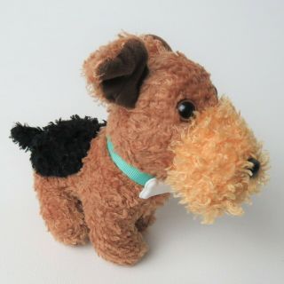 Hk Toys Airedale Terrier Puppy Dog Stuffed Plush Animal 6 "