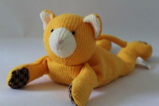 Russ Berrie Soft Stuffed Dijon Textured Teddy Bear Beanbag Plush/toy 10 " (x1)