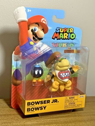World Of Nintendo Mario Bowser Jr.  4 " Action Figure