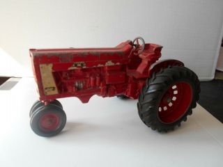 Vintage Mccormick Farmall Tractor 806 Red Color Diecast 9 " Long