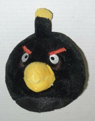 Commonwealth Rovio Angry Birds Black Bomb 4 " Plush Dead Sound