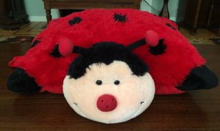 Large Full Size My Pillow Pets Ladybug Soft Plush Stuffed Animal Doll Red