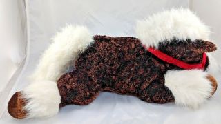 Dan Dee Horse Plush Brown Shimmering Mane Tail 18 " Long Stuffed Animal