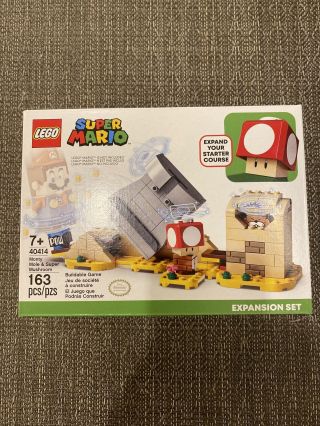 Lego 40414 Monty Mole & Mushroom Mario Expansion Set Exclusive Stone