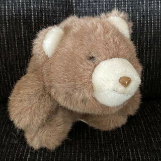 Vintage 1980 Gund Brown Snuffles Bear Plush Stuffed Animal 7”