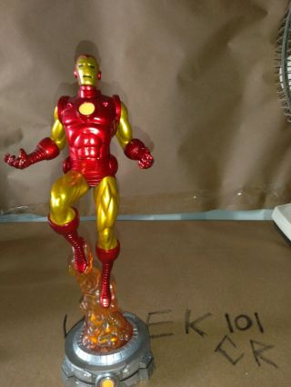 Diamond Select Gallery Retro Iron Man Figure Statue Pvc Marvel