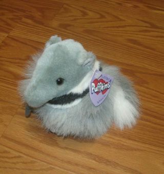Swibco Puffkins Plush Antsy Anteater Aardvark 5 " With Tags