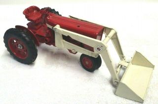 Vintage 1/16 Ertl Ih International 656 Farmall W/ Loader Farm Toy
