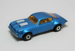 Matchbox Superfast No4 Pontiac Firebird In " Darker Metallic Blue "