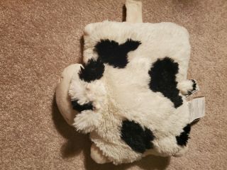 Mini White And Black Cow Pillow Pet