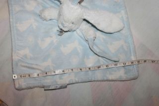 Blue White Bunny Rabbit Lovey Security Blankets & Beyond Baby Toy Plush CUTE 14 