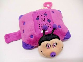 Pillow Pets MINI Dream Lites Ladybug plush keychain Clippy 2